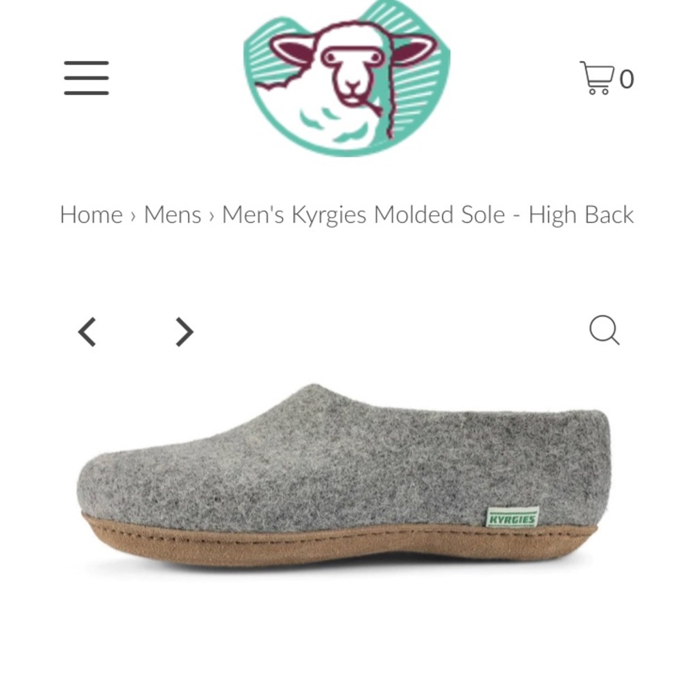 Kyrgies molded sole high back slipper